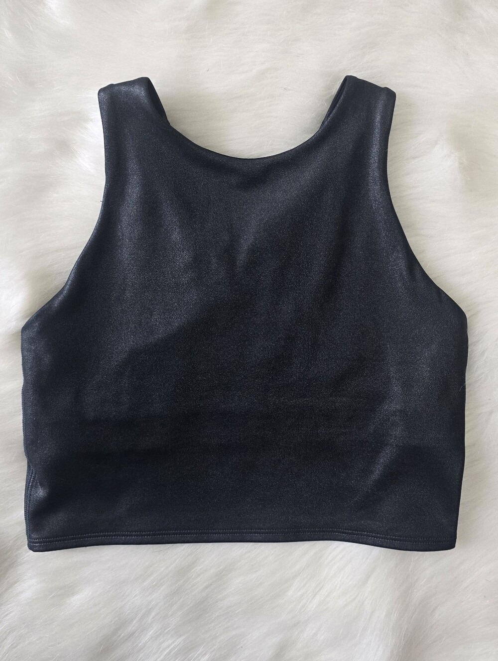 Athleta Conscious Crop Black Metallic